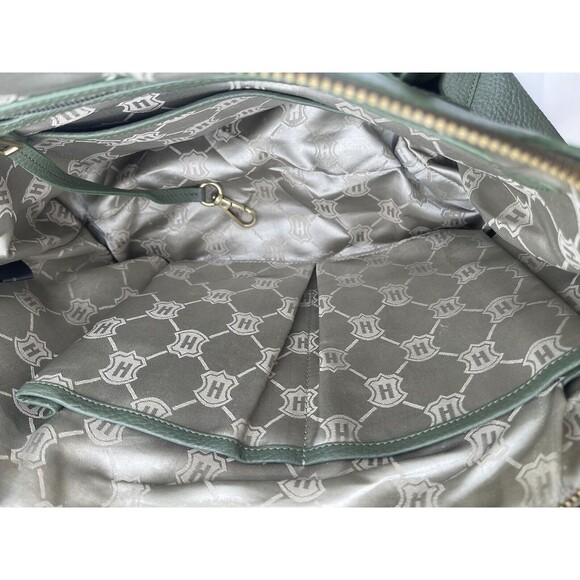 J. W. Hulme "SKYE" Glazed Pebble Grain Leather Satchel - Olive Green - Picture 15 of 16